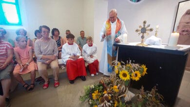 Auf Maria Hochheim wurde Mariä Himmelfahrt mit der traditionellen Kräuterweihe begangen. Foto: al